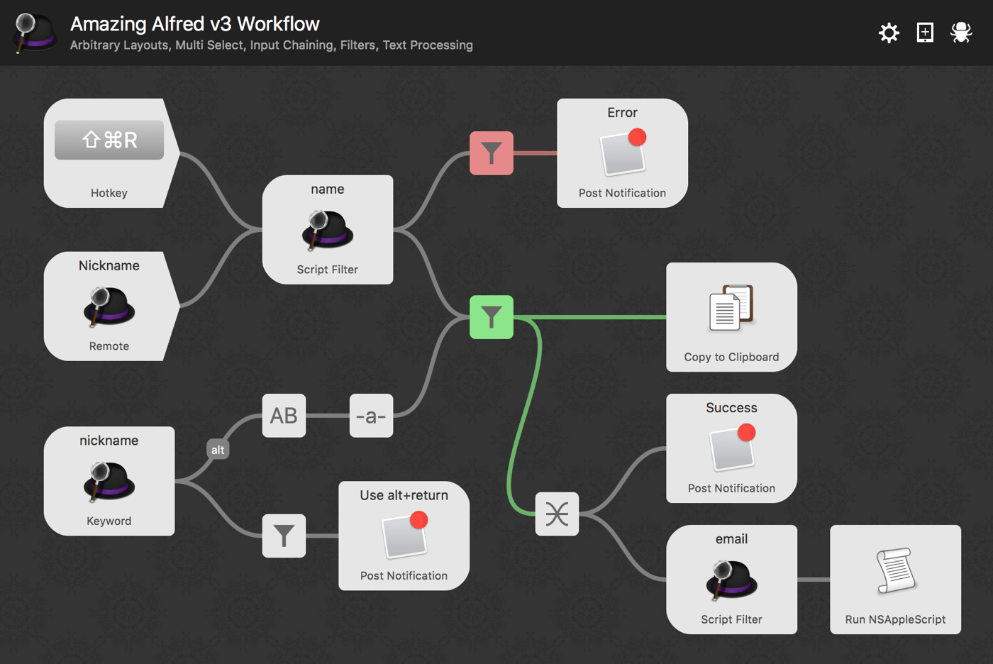 alfred 4 workflows