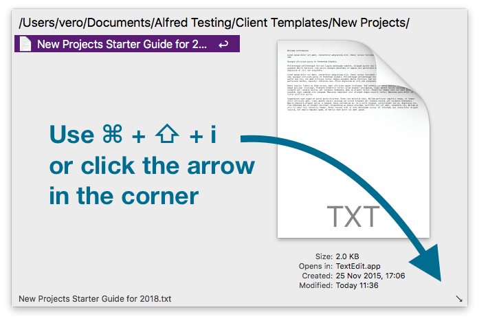 Collapsing the File Preview