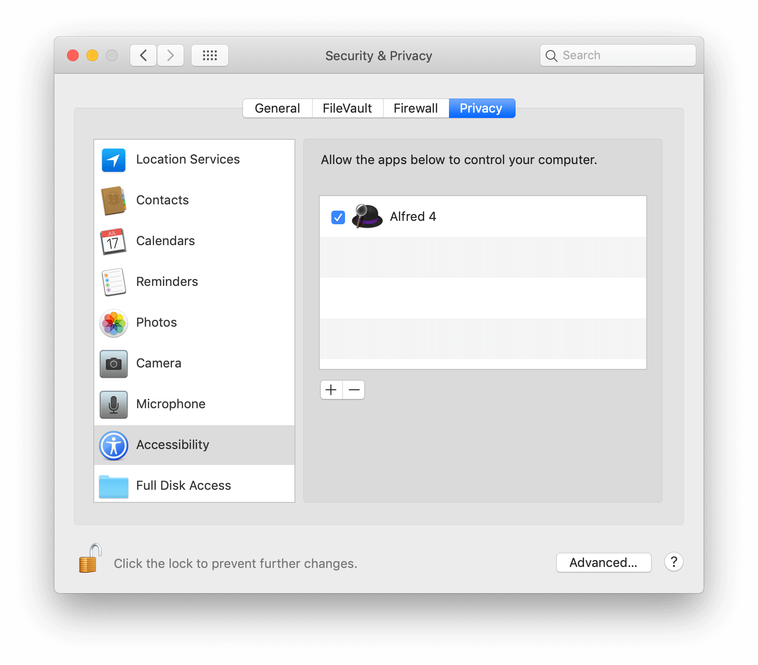check for the permissions of applications in mac